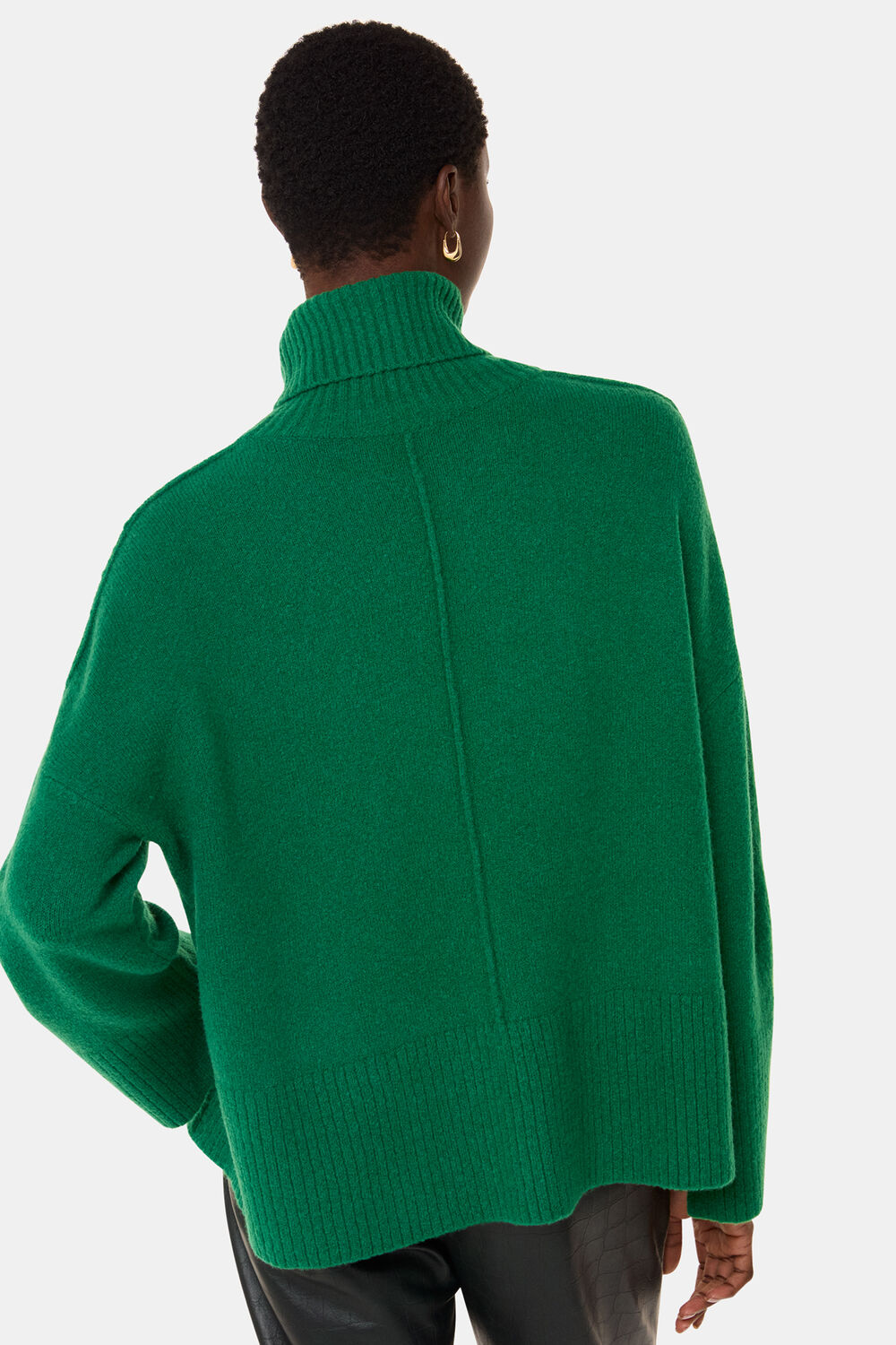 Wool Mix Roll Neck Knit