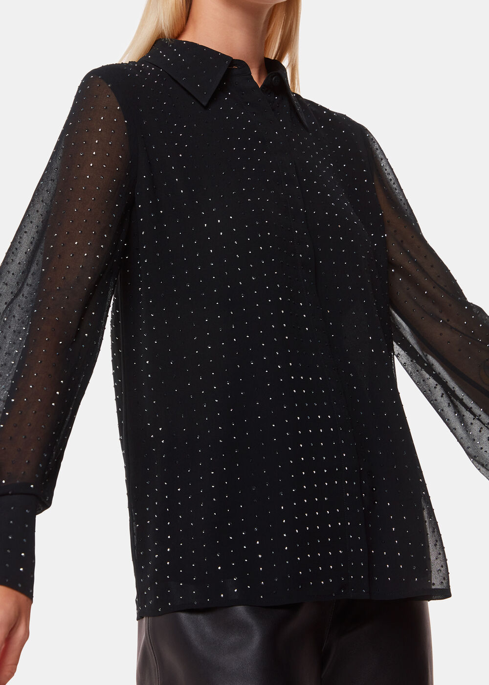 Hot Fix Sheer Shirt
