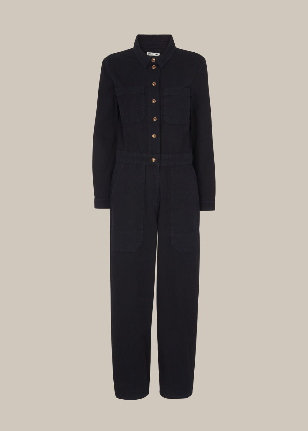 Gabby Denim Jumpsuit Dark Grey