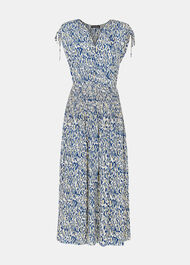 Petite Flaming Leopard Print Dress