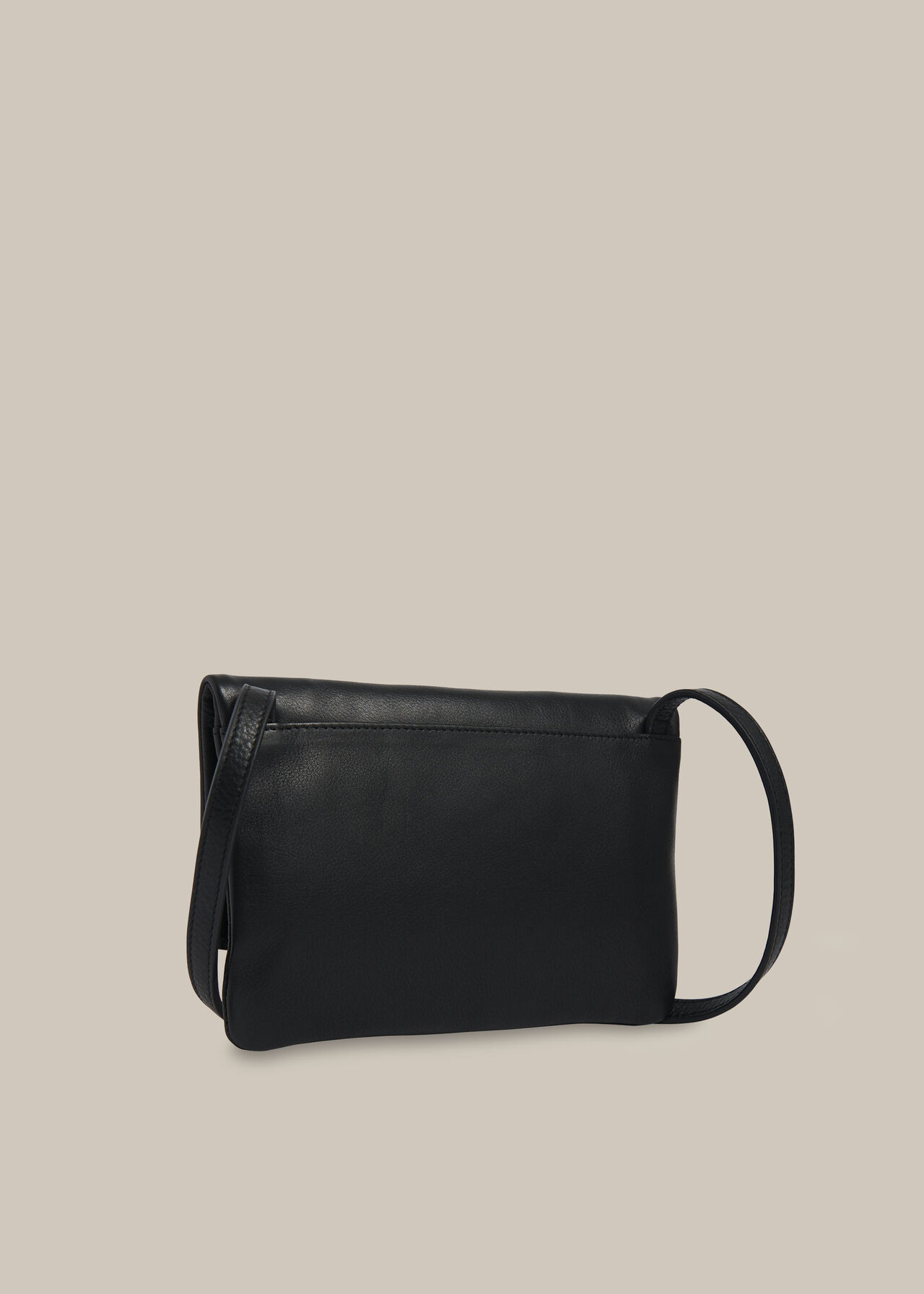 Issy Mini Foldover Bag Black