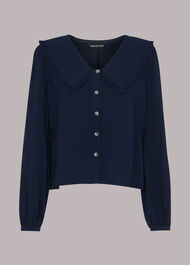 Oversized Collar Top