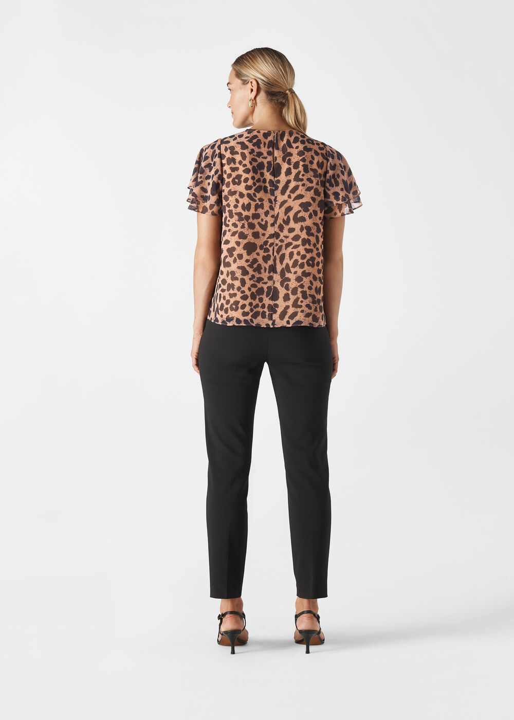 Brushed Cheetah Shell Top Leopard Print