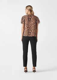 Brushed Cheetah Shell Top Leopard Print