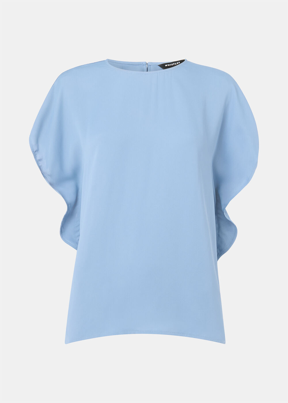 Short Sleeve Crepe Shell Top