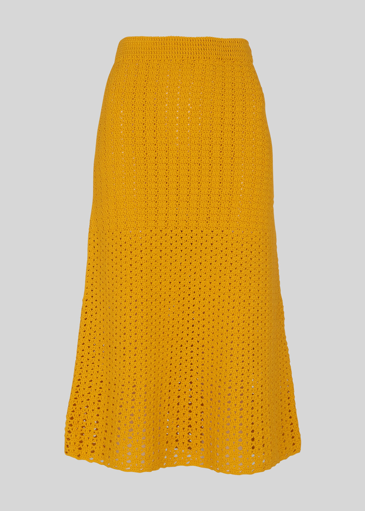 Hand Crochet Skirt Yellow