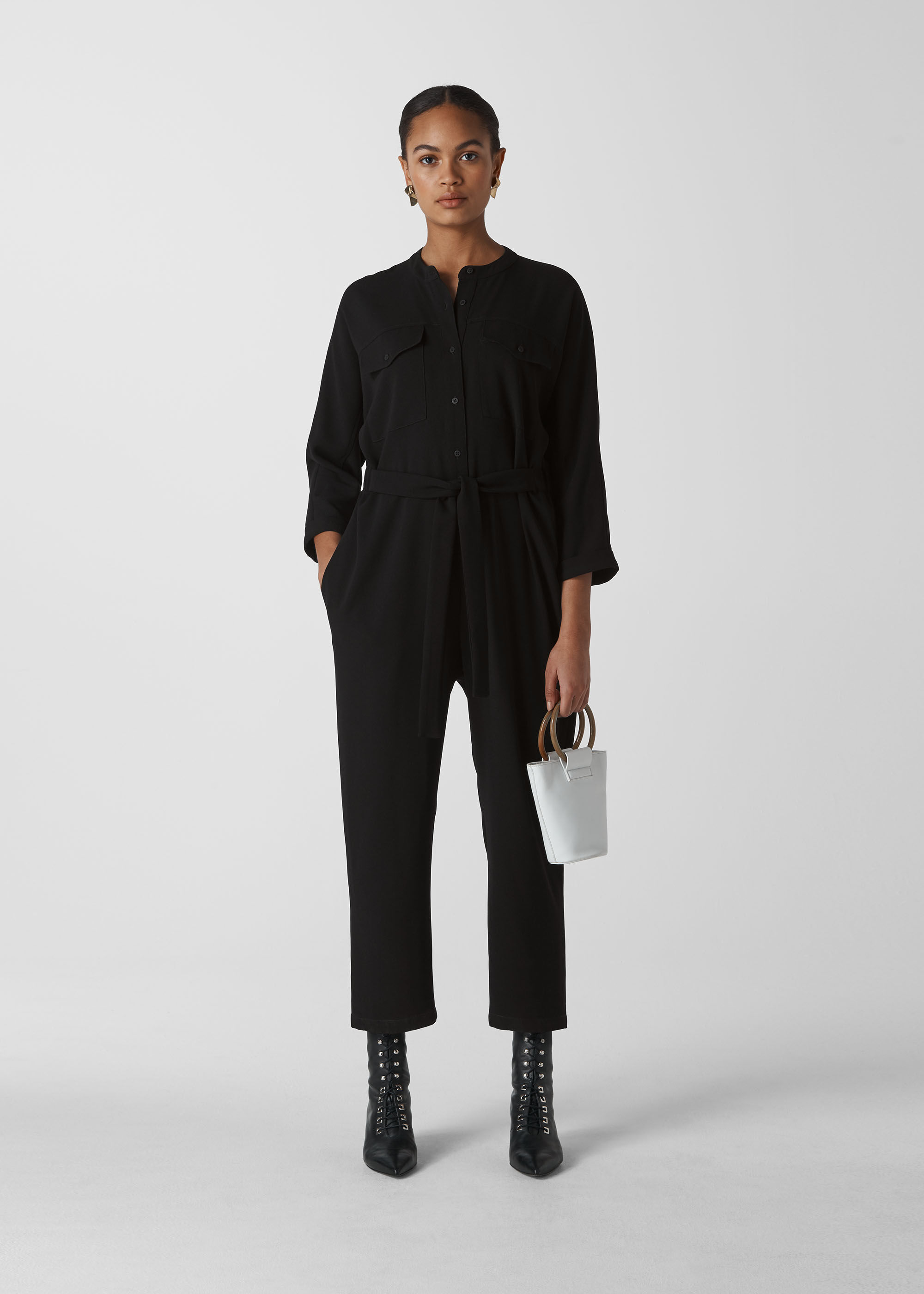 Whistles utility crepe jumpsuit 2025