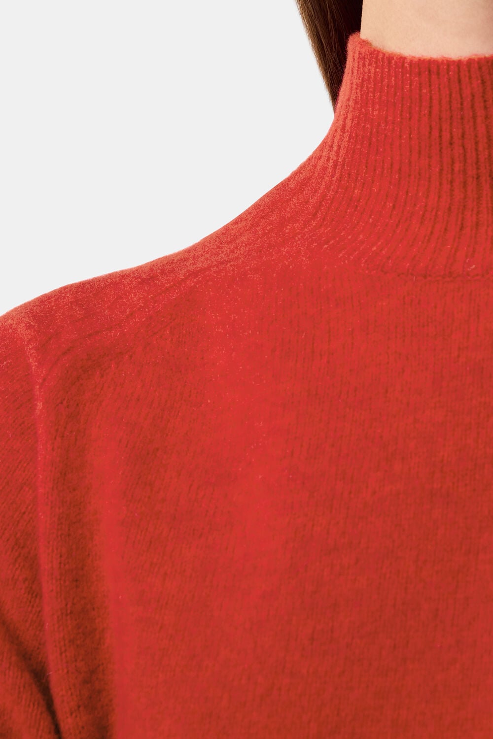 Funnel Neck Wool Knit