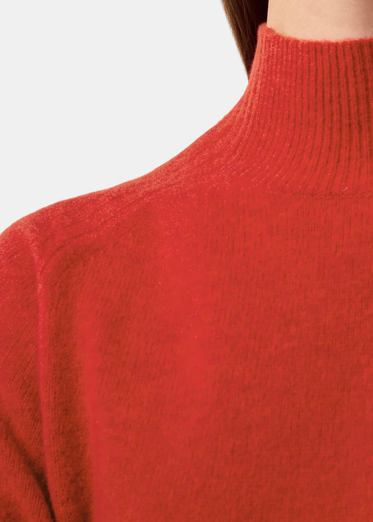 Wool Funnel Neck Knit