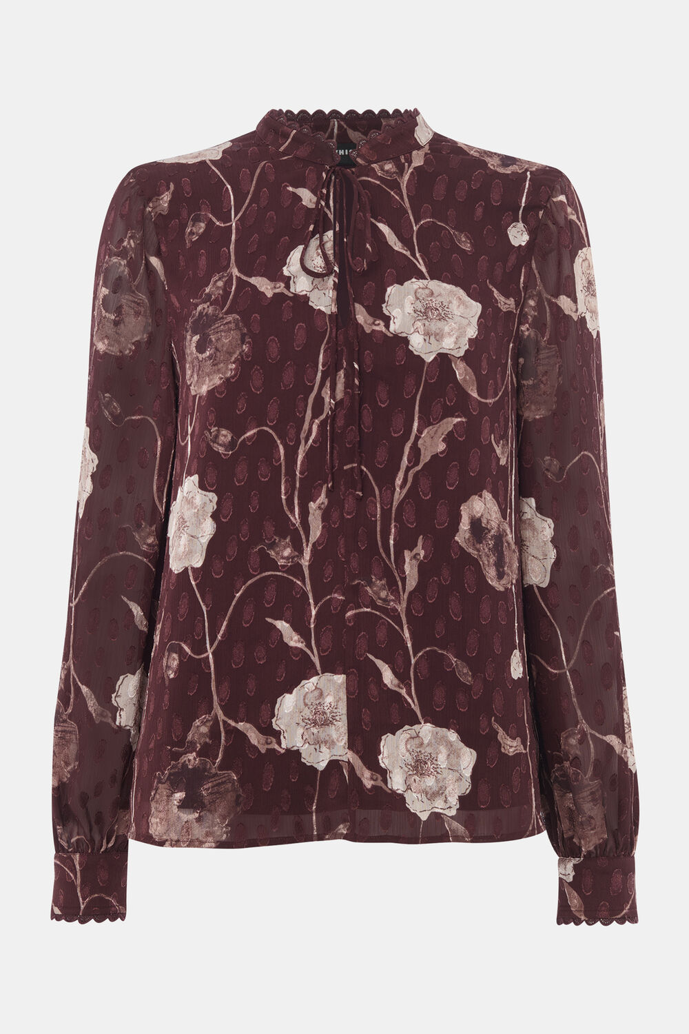 Floral Dobby Blouse