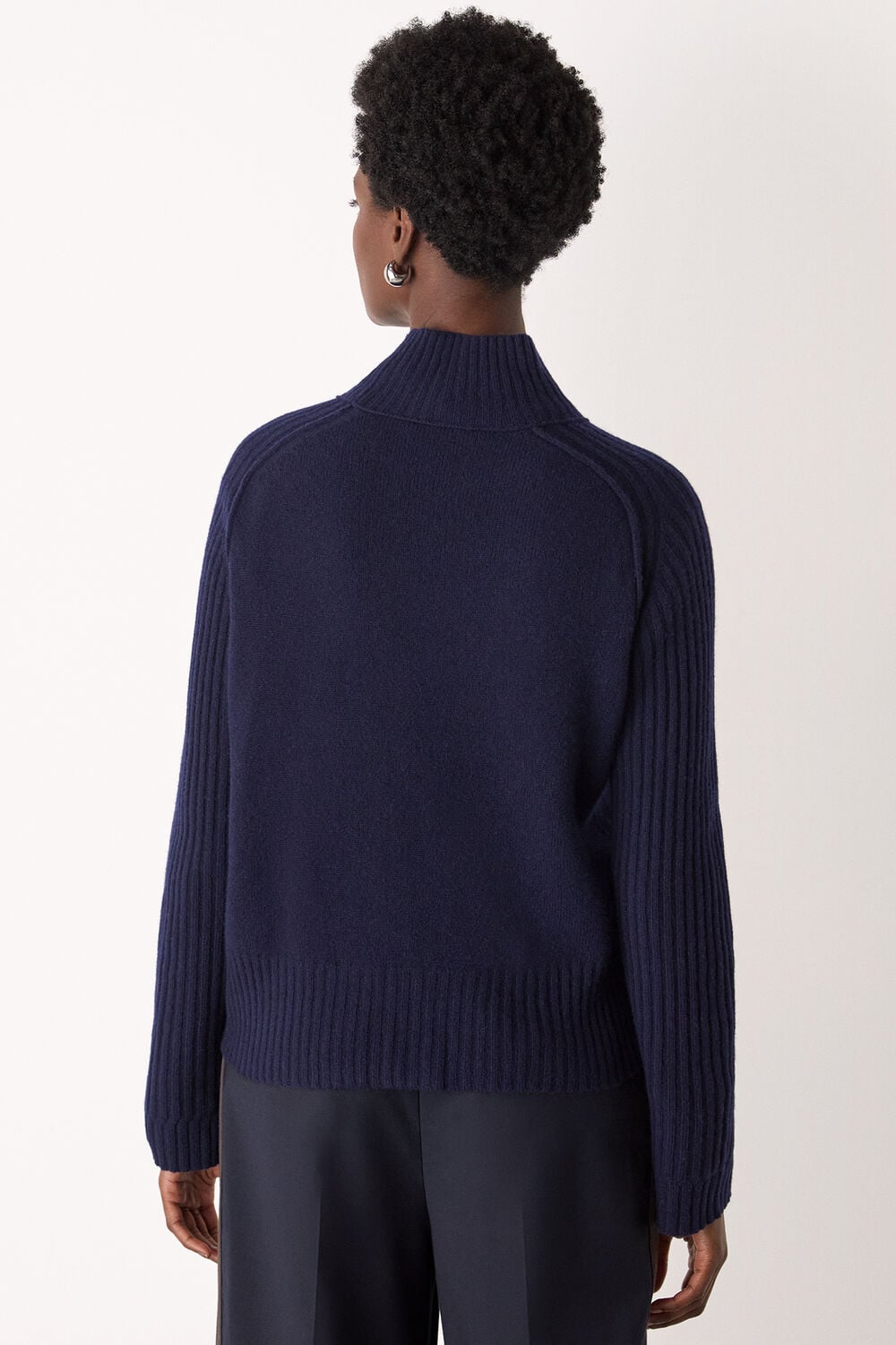 Wool Funnel Neck Knit