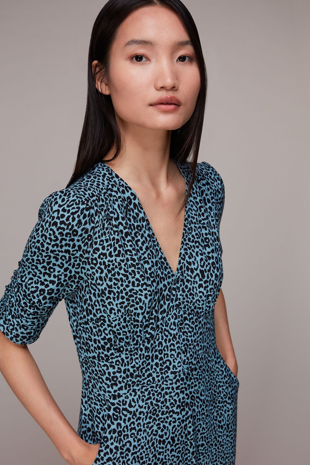 Contrast Leopard Jumpsuit