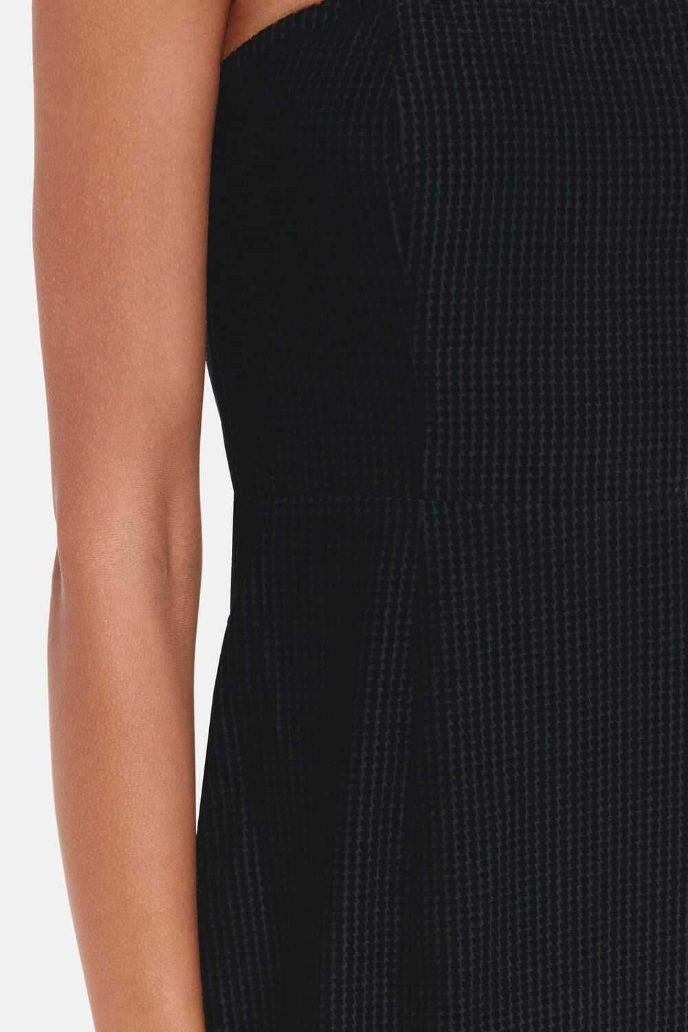Bandeau Burnout Velvet Dress