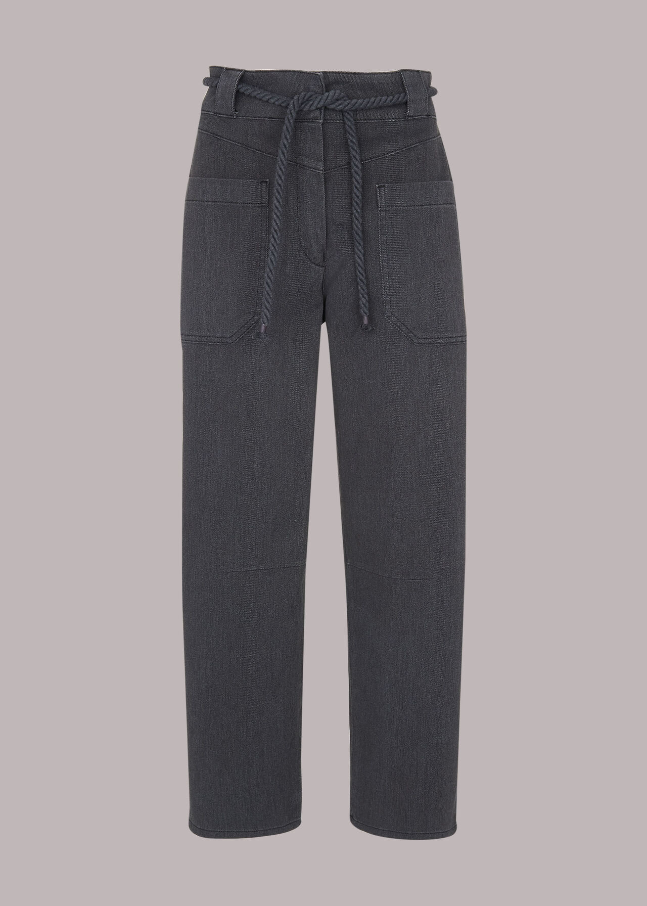 Rope Belted Casual Trouser