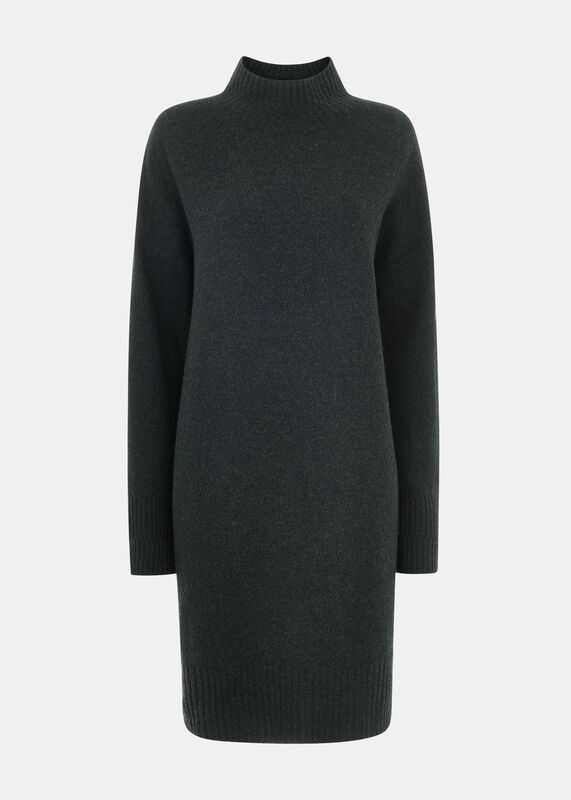 Forest Green Amelia Wool Sweater Dress