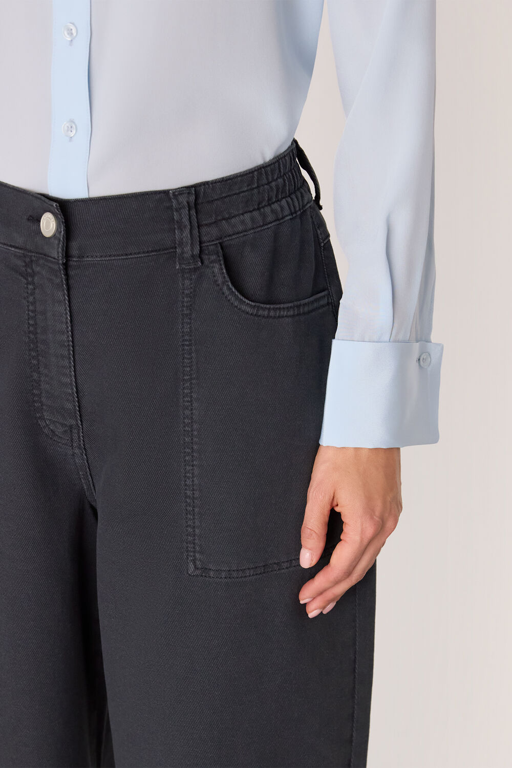 Casual Cotton Barrel Trouser