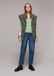 Stripe Crew Neck Knit