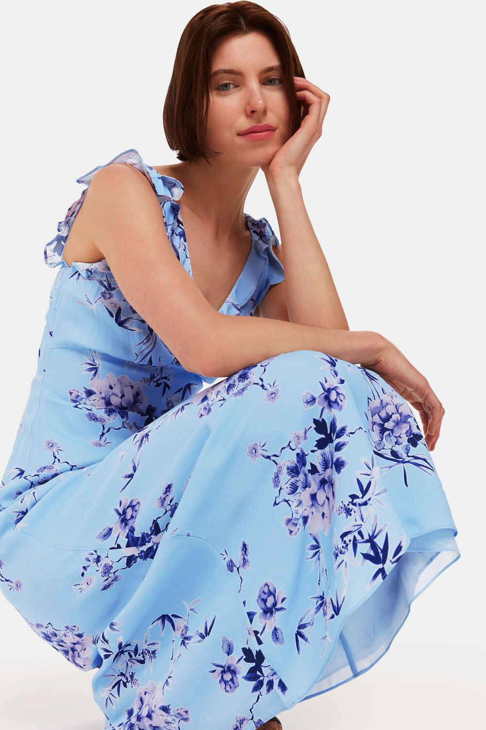 Bamboo Blossom Ruffle Dress