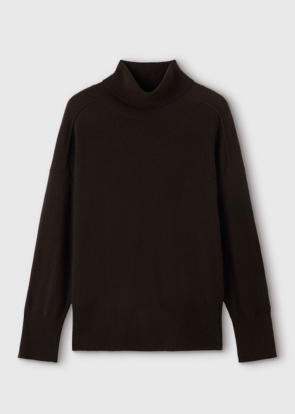 Cashmere Seam Roll Neck Knit
