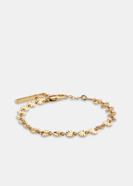 Textured Circle Chain Bracelet