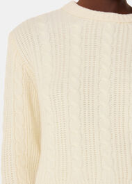 Cable Detail Crew Neck Knit