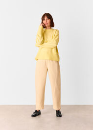 Wool Ribbed Cuff Knit