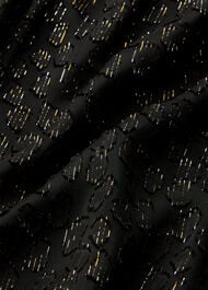 Metallic Dobby Mini Dress