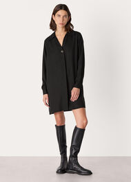 Collared Button Short Dress