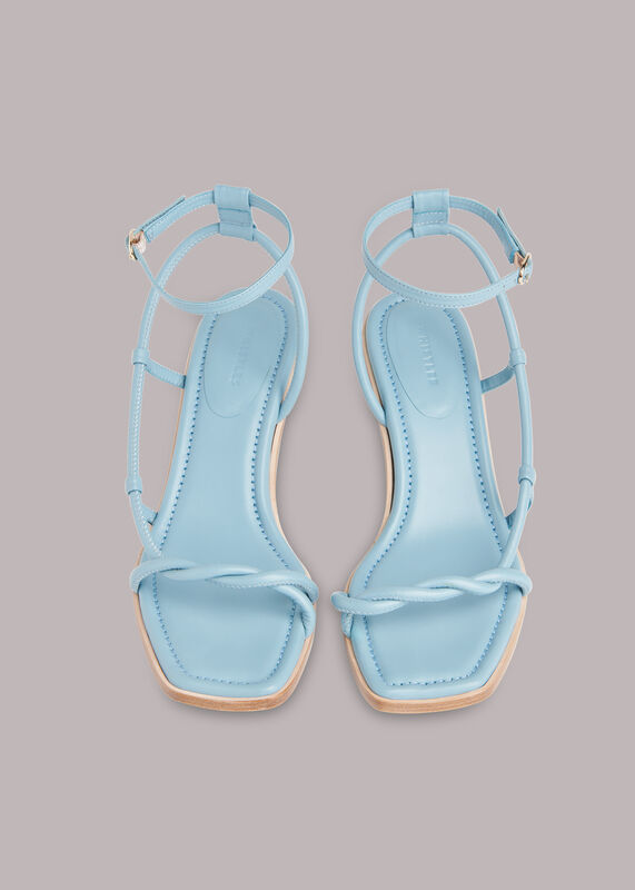 Blue Mollie Twist Front Sandal