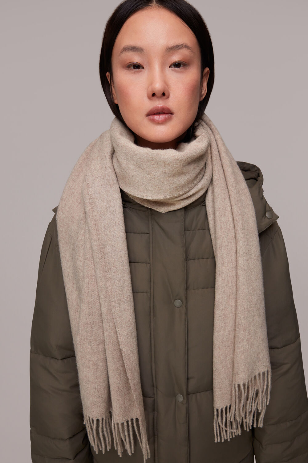 Fringed Wool Scarf