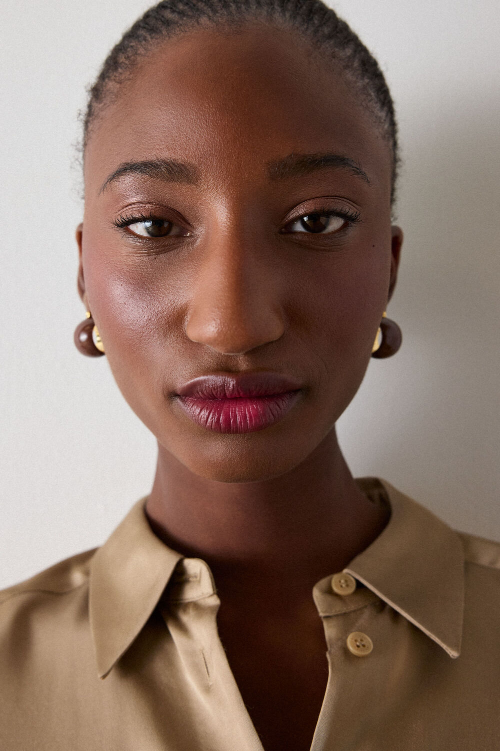 Chocolate Enamel Wide Hoop