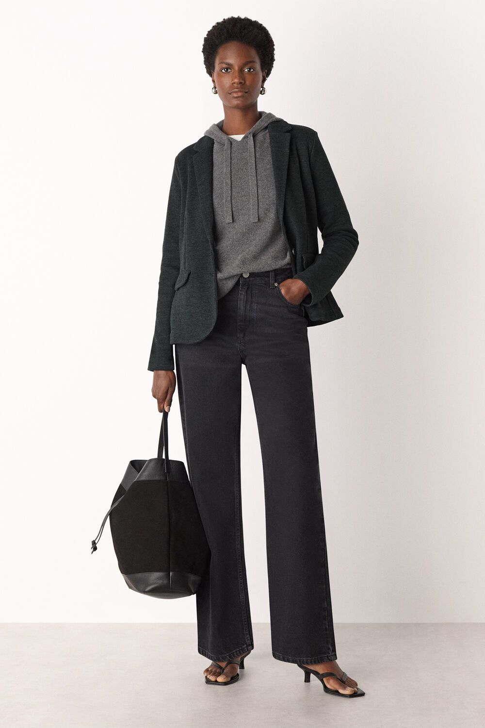 Slim Jersey Jacket Dark Grey