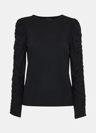 Ruched Sleeve Top