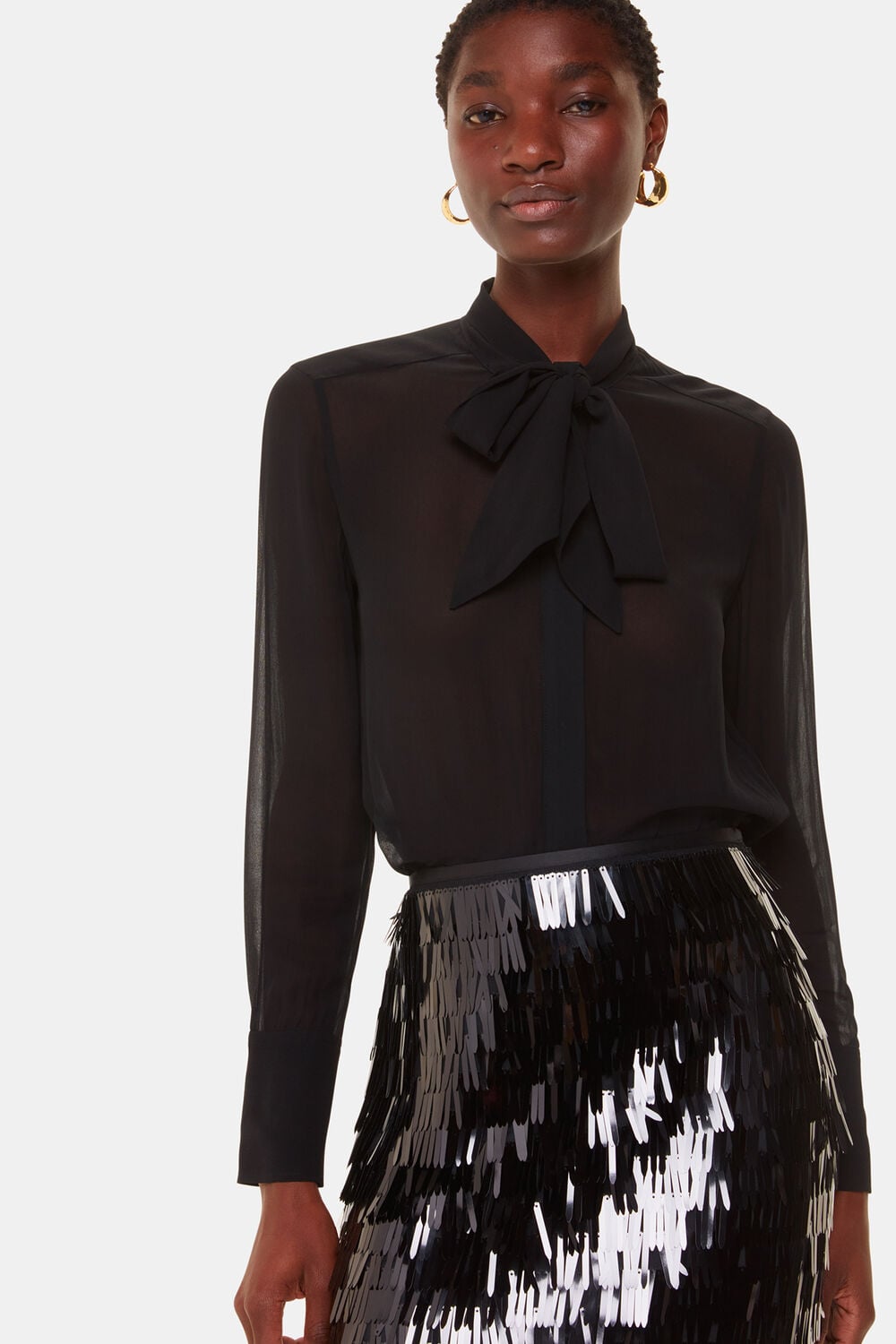 Sword Sequin Mini Skirt