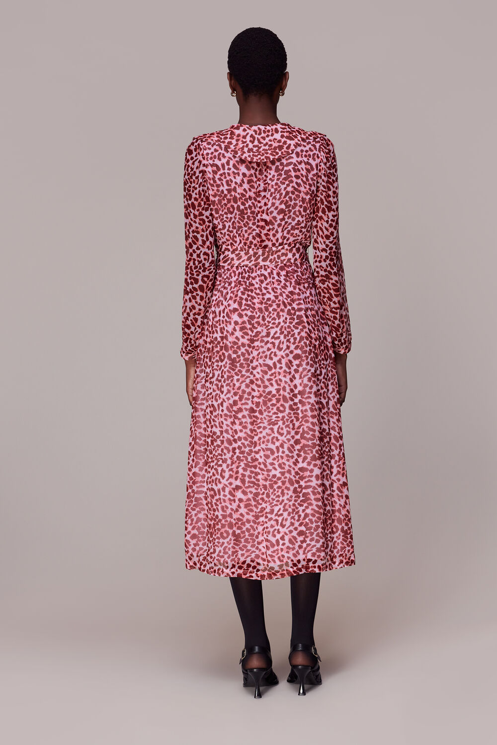 Abstract Cheetah Midi Dress