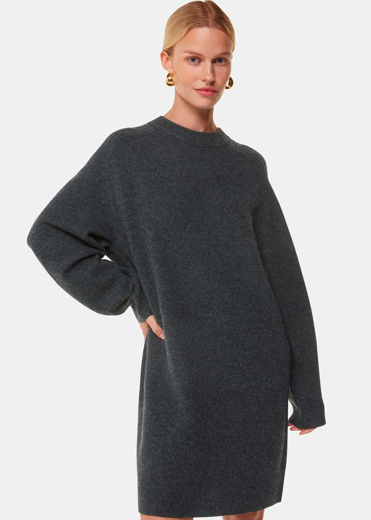 Ava Round Neck Knitted Dress