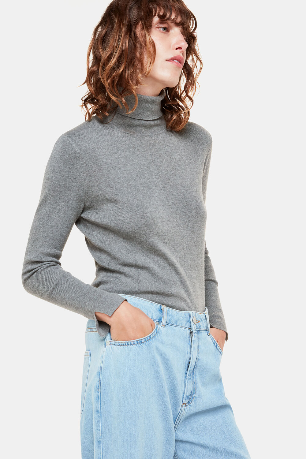 Maja Knitted Polo Neck Knit