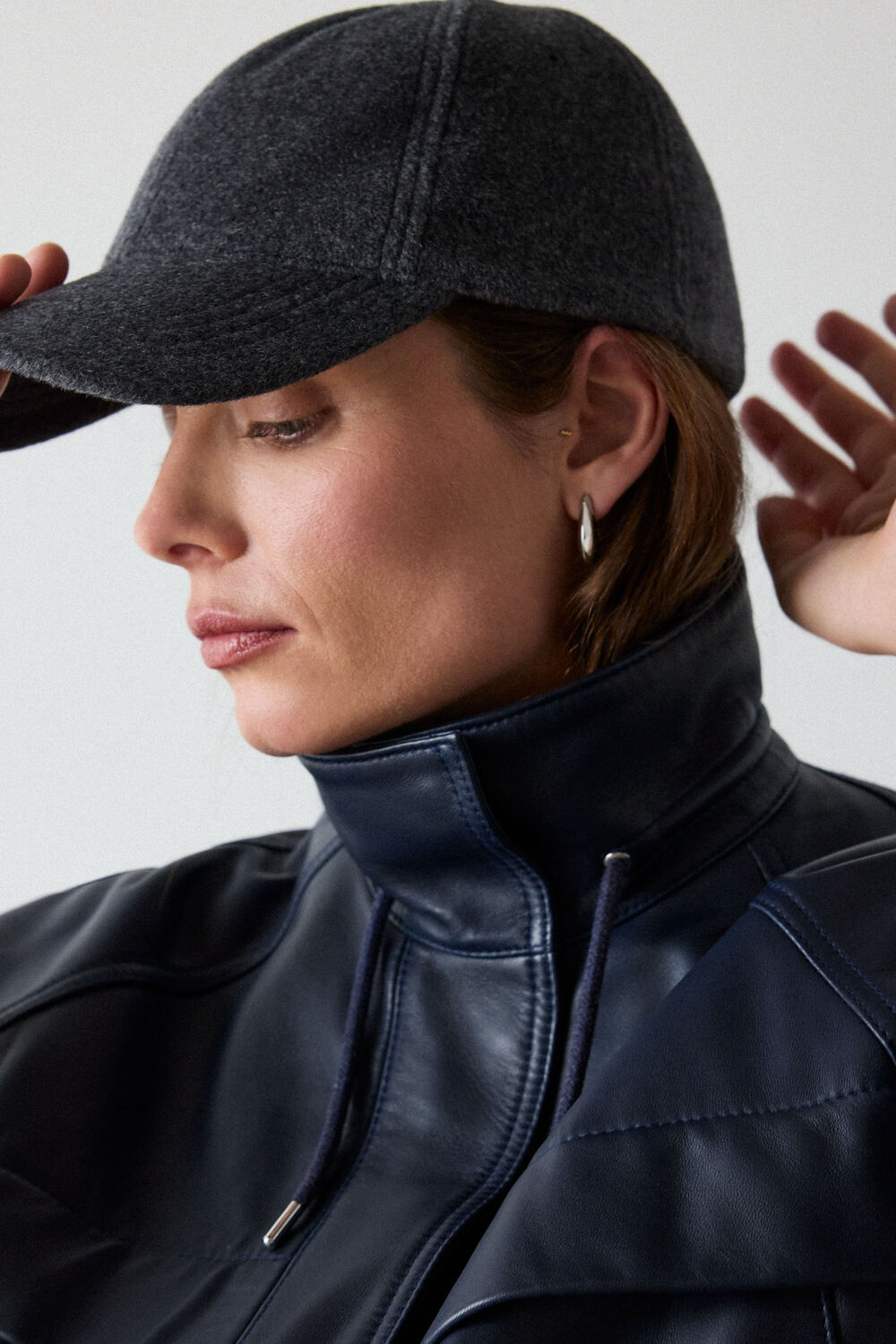 Grey Wool Cap