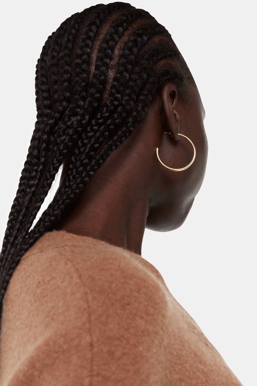 Gold Large Classic Hoop Earring