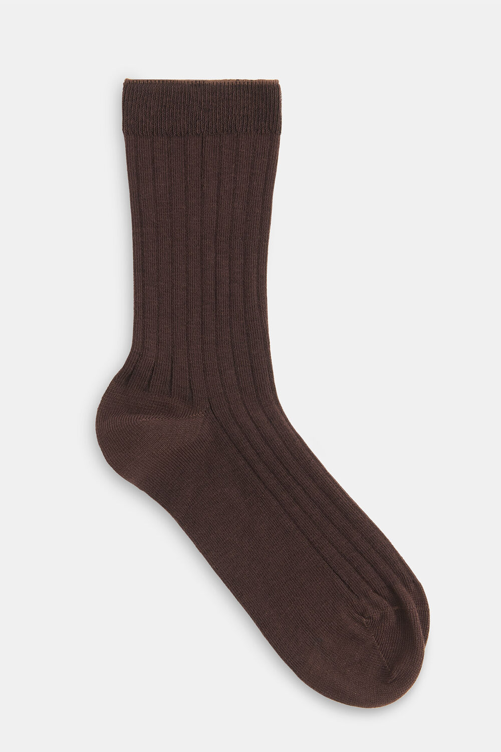 Chocolate Classic Ribbed Socks