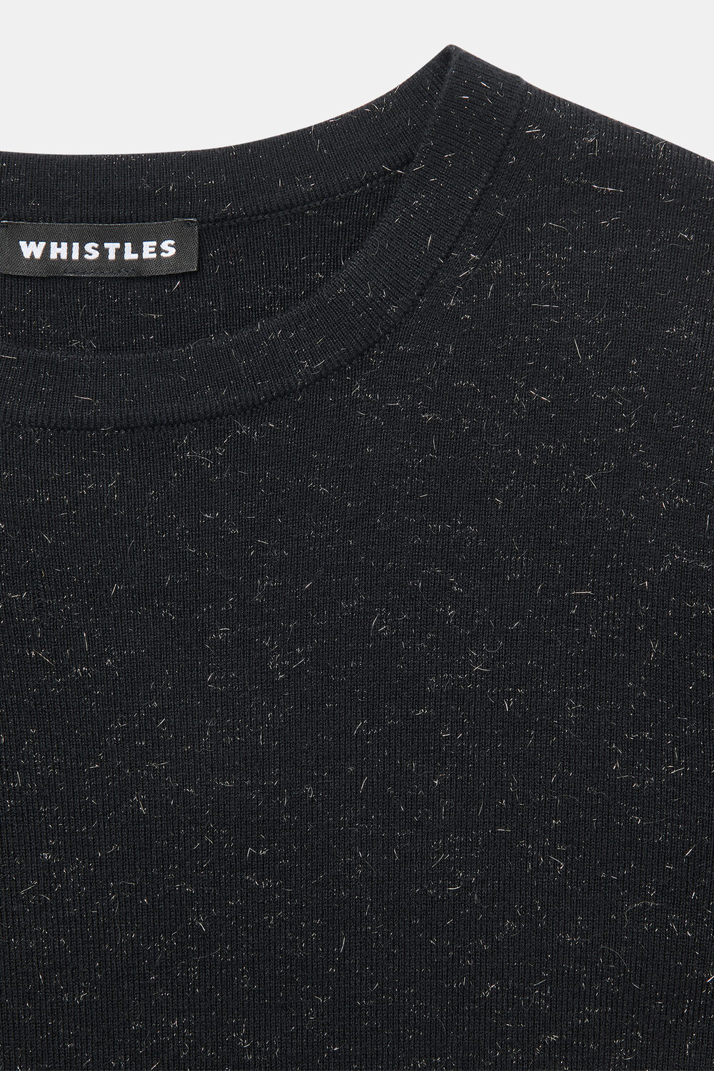 Black Annie Sparkle Short Knit Dress