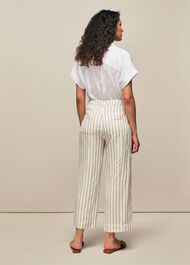 Linen Stripe Trouser White/Multi