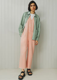 V Neck Denim Jumpsuit
