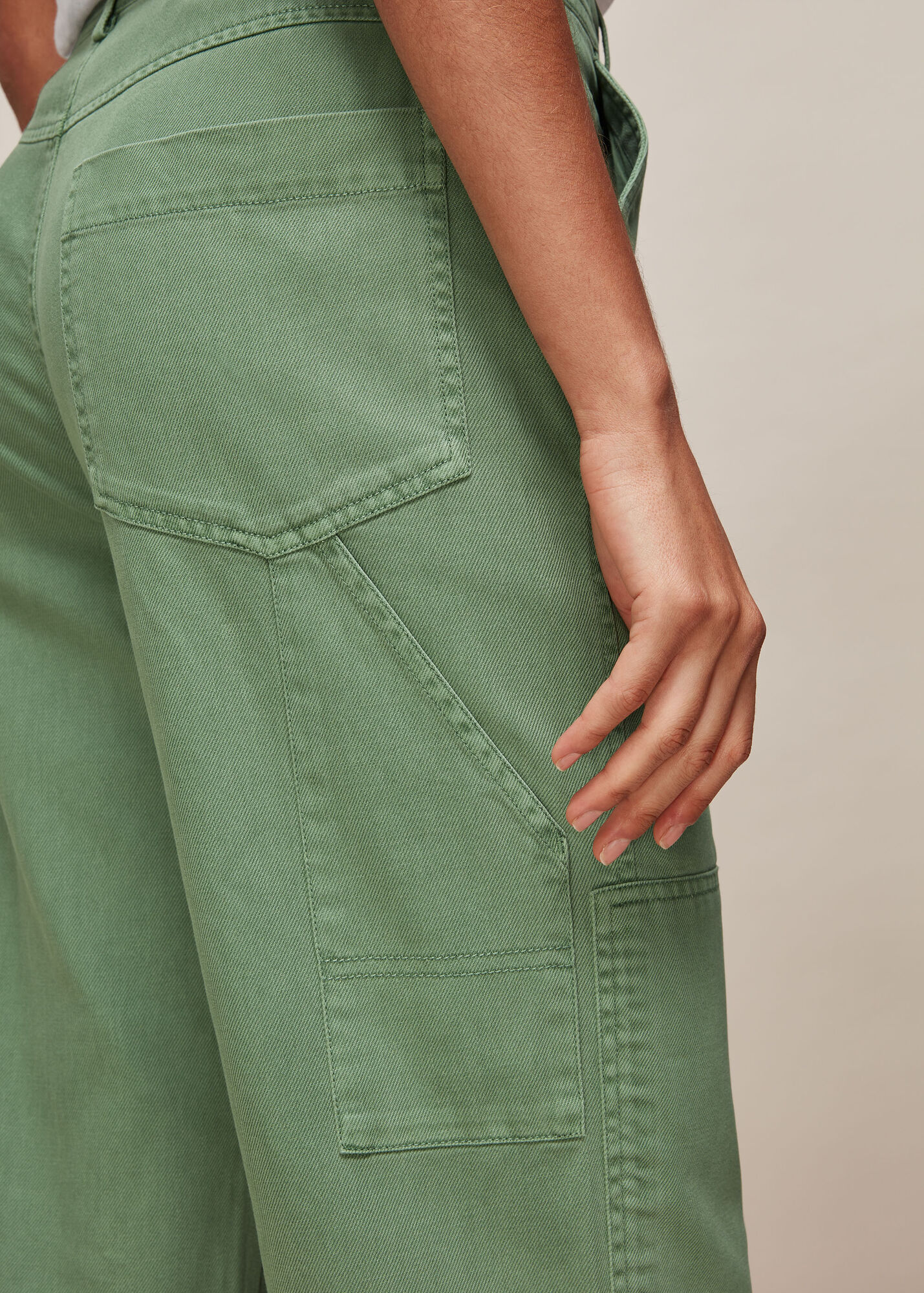 Pale Green Ultimate Cargo Trouser WHISTLES