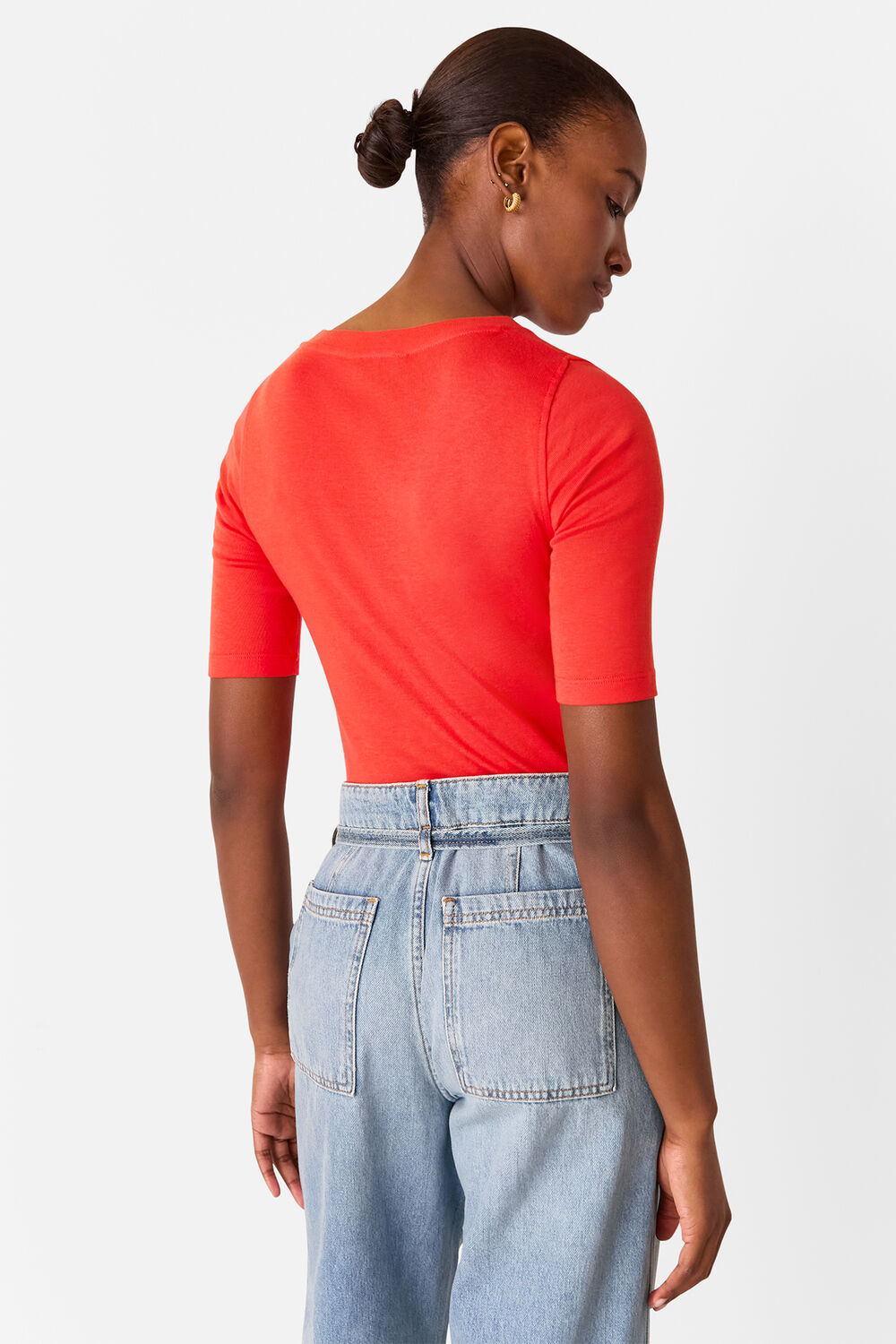Slim Crew Neck Top