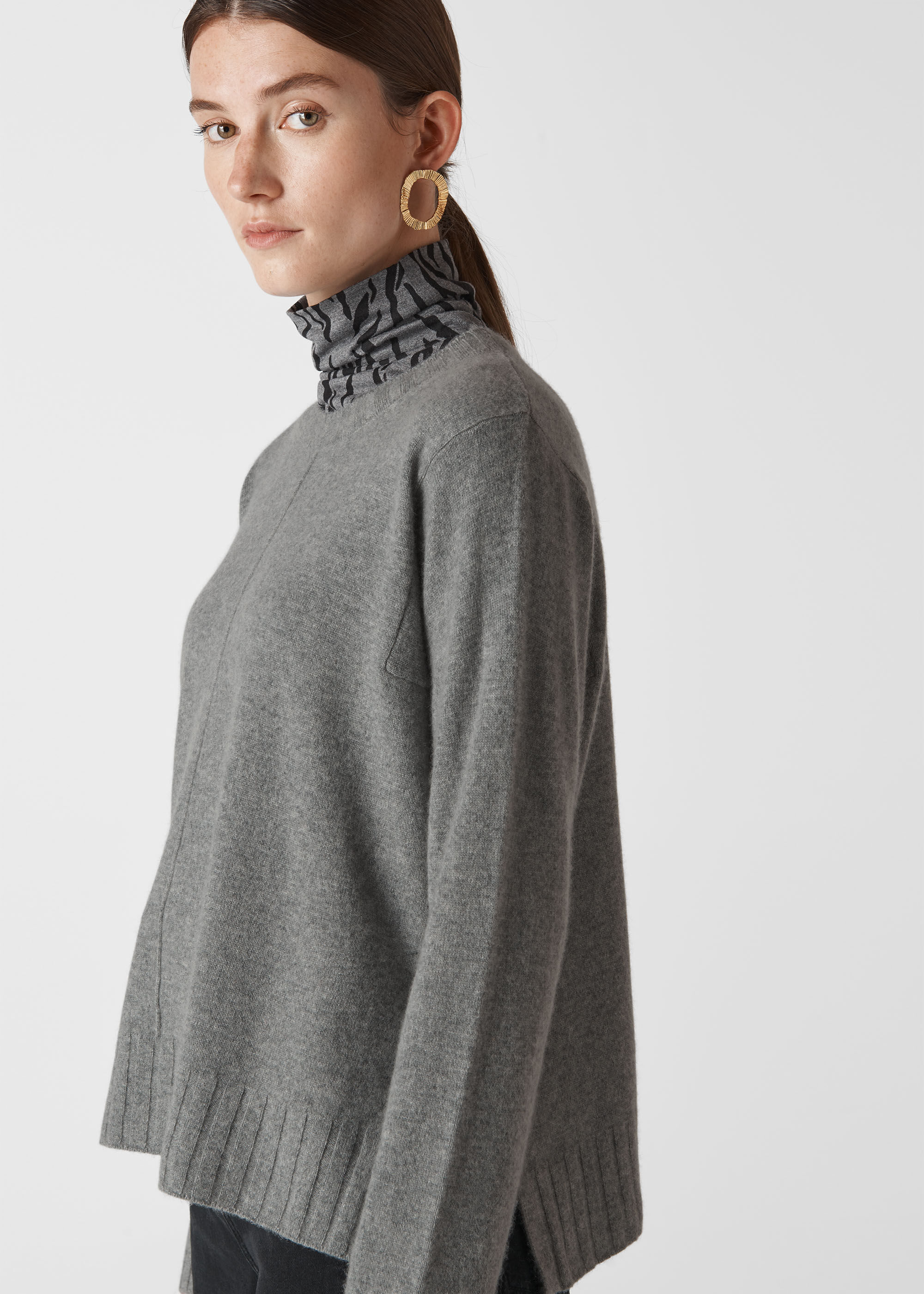 Whistles grey sales jumper