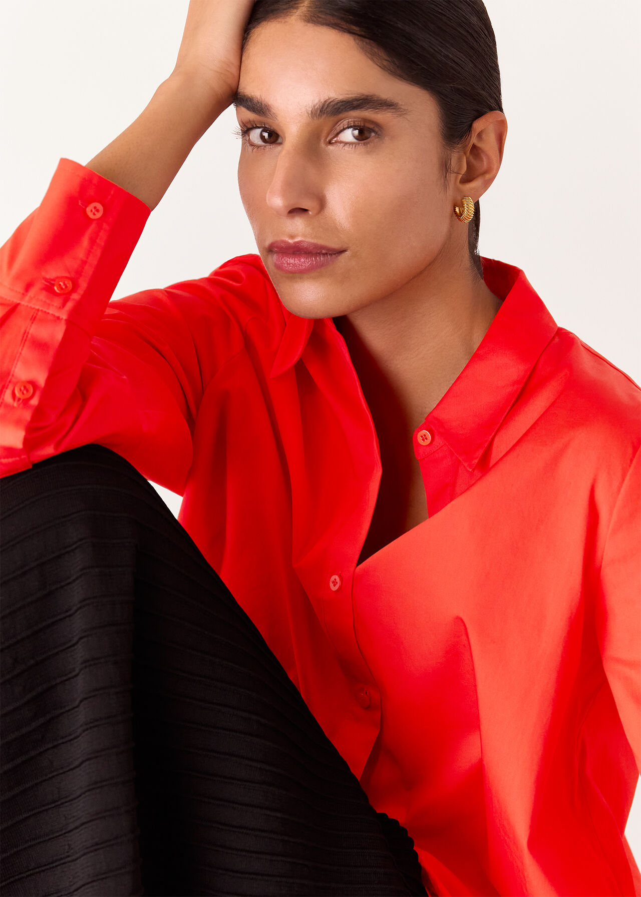 Boxy Relaxed Cotton Shirt