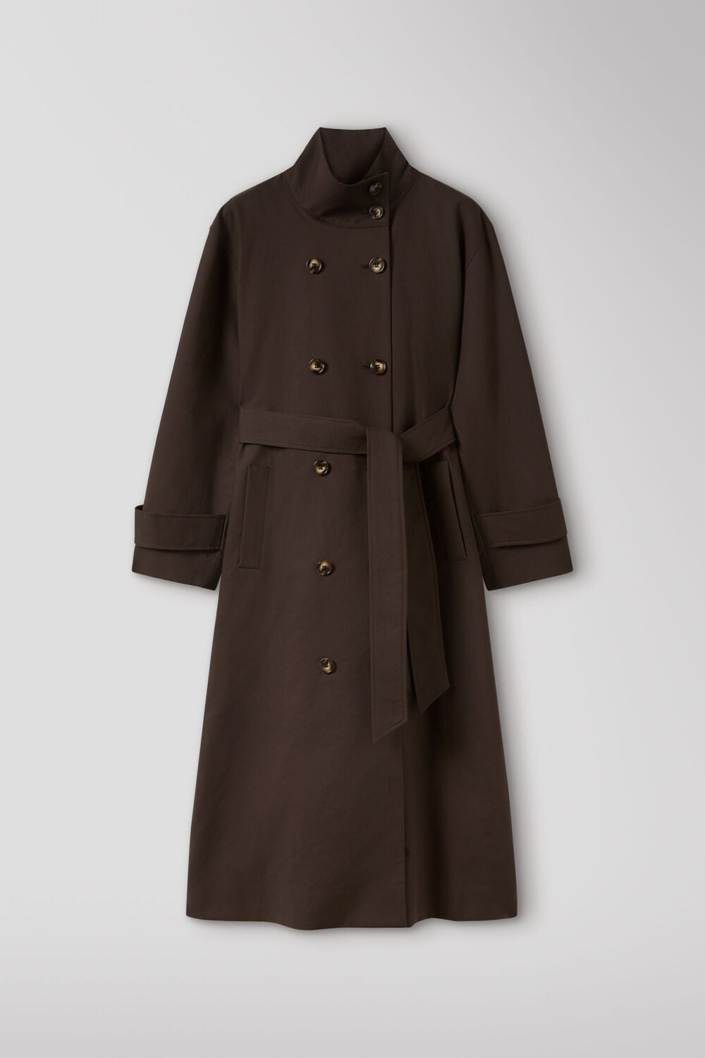 Funnel Neck Trench Coat