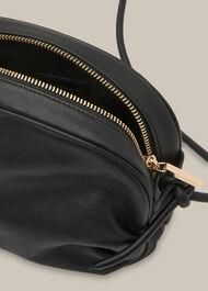 Riya Gathered Bag Black