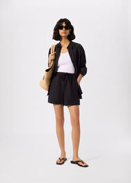 Petite Linen Elasticated Short